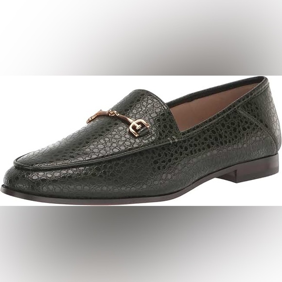 Sam Edelman Shoes - Sam Edelman Loraine Deep Emerald Pebbled Crocodile leather loafer green size 8.5